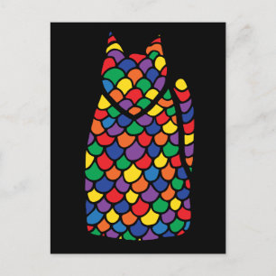 Rainbow Kitty postcard