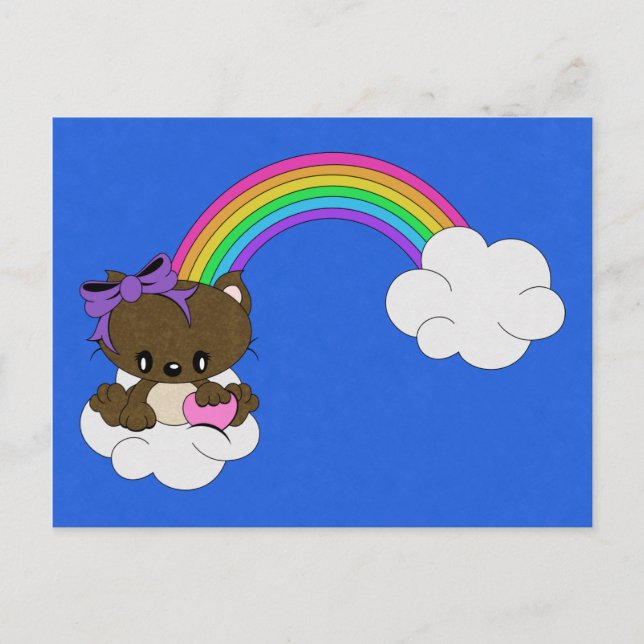 Rainbow Kitty Postcard (Front)