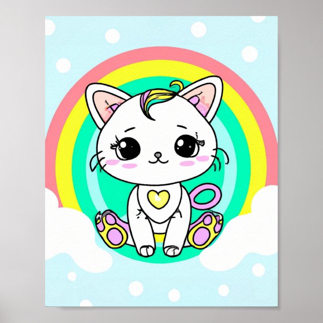 Rainbow kitty poster (Front)