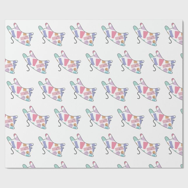 Rainbow Kitty Wrapping Paper (Flat)