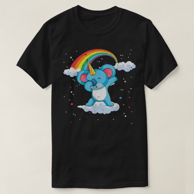 Rainbow Koalacorn Dabbing Australia Animal Koala U T-Shirt (Design Front)