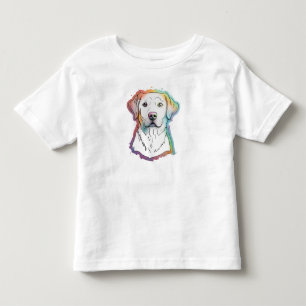 Rainbow Labrador toddler T-Shirt