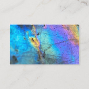 Rainbow Labradorite Crystal Print Business Card