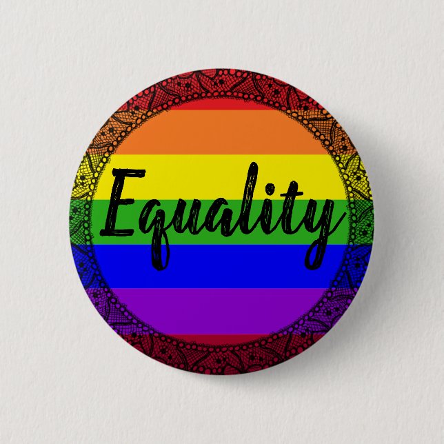 Rainbow Lace Equality pin (Front)
