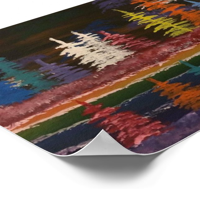 Rainbow Lake Poster (Corner)