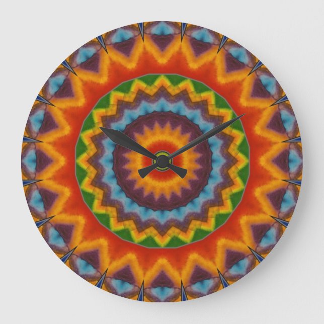 Rainbow Large Clock (Front)