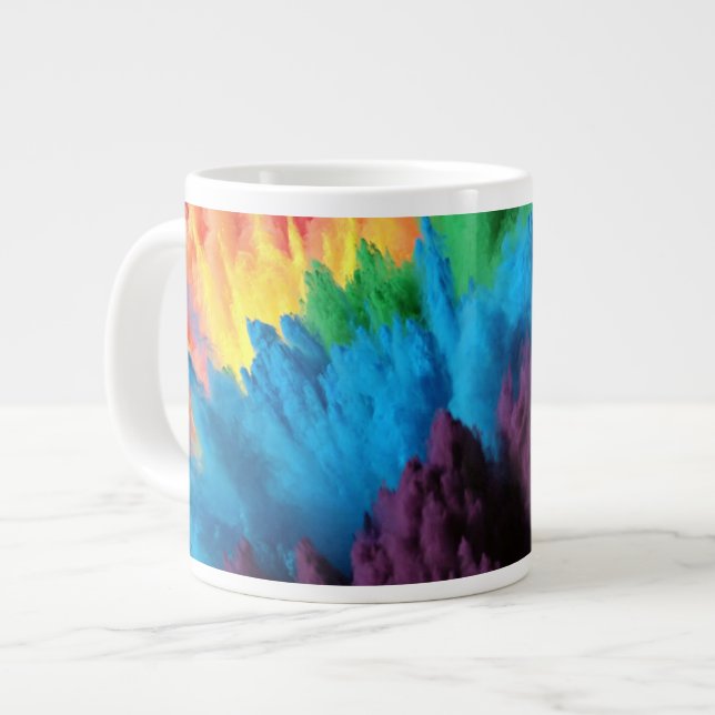 Rainbow Large Coffee Mug (Front Left)