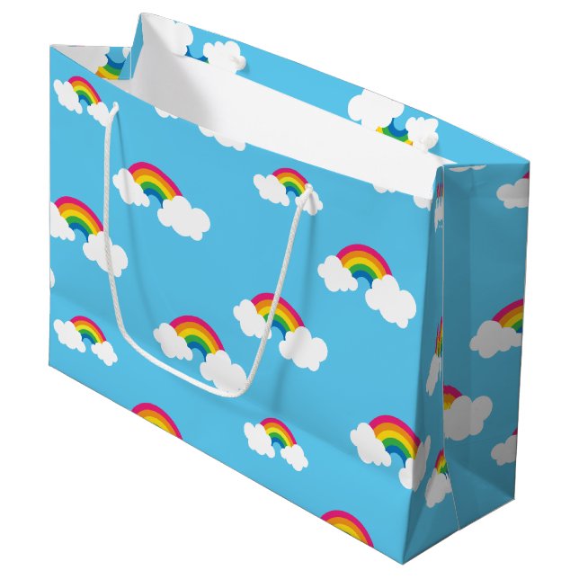Rainbow Large Gift Bag (Front Angled)