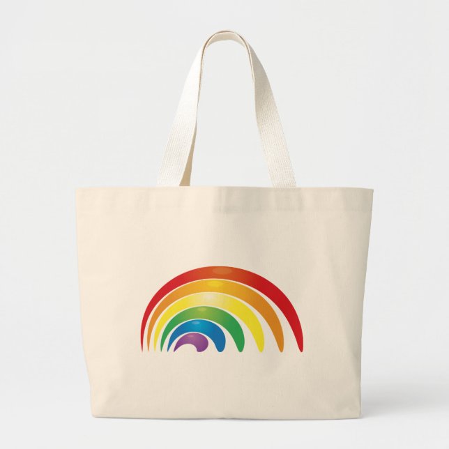 Rainbow Large Tote Bag (Front)