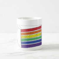 Rainbow Layer Cake Slice Pride Mug