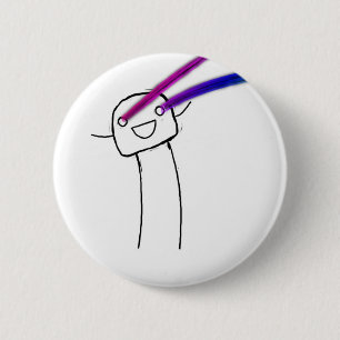 Rainbow Lazers 6 Cm Round Badge