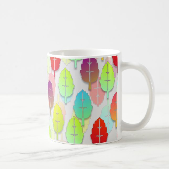 Rainbow Leaves Coffee Mug (Right)