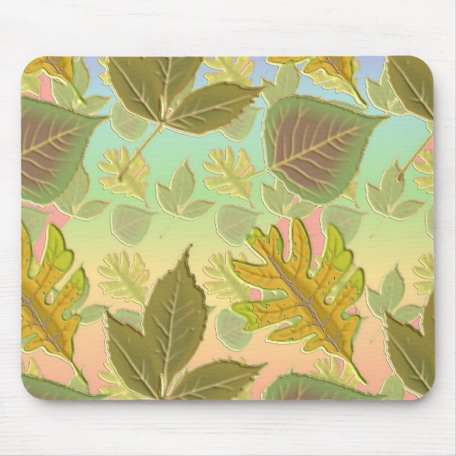 Rainbow Leaves Mouse Mat (Front)