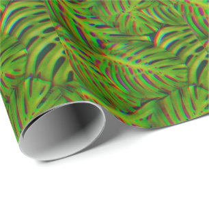Rainbow Leaves Wrapping Paper