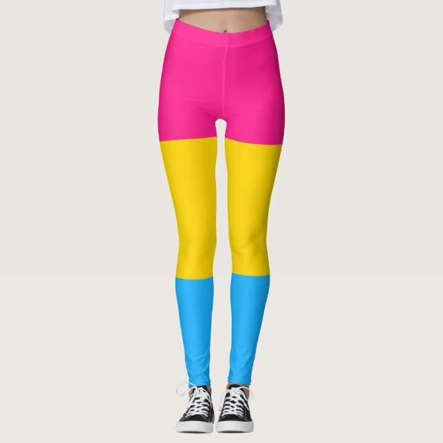 Rainbow Leggings, Colourful Leggings for Women (Front)