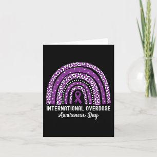 Rainbow Leopard International Overdose Awareness D Card