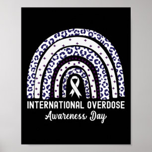 Rainbow Leopard International Overdose Awareness D Poster