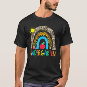 Rainbow Leopard Kindergarten Team Squad First Day T-Shirt