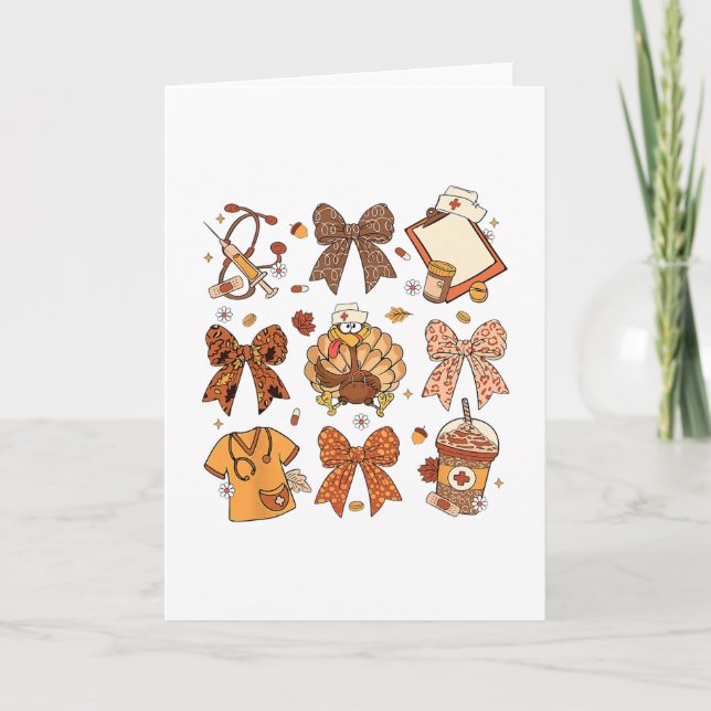 Rainbow Leopard One Thankful Mail Carrier Thanksgi Card (Front)
