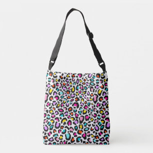 Rainbow Leopard Pattern Crossbody Bag