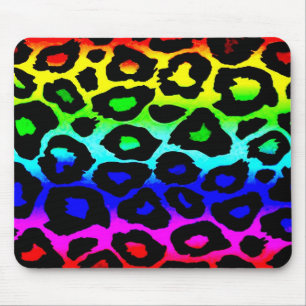 rainbow_leopard_print-altered mouse mat
