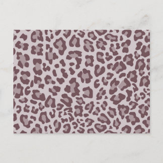 Rainbow Leopard Print Collection - Brown Postcard