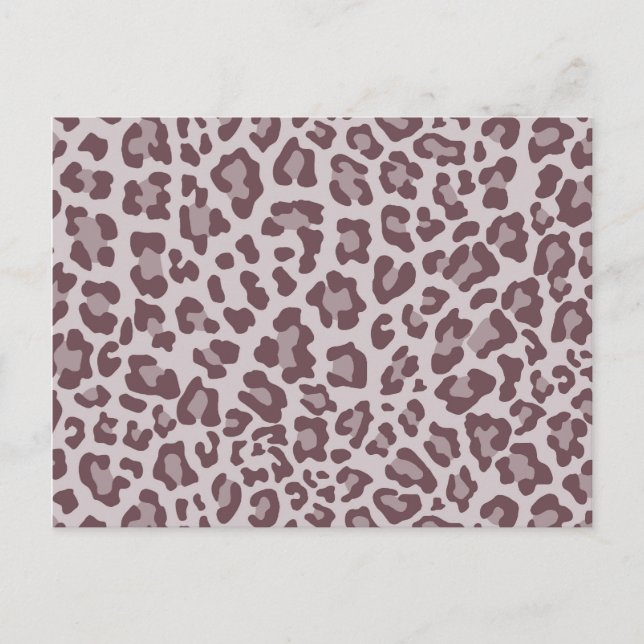 Rainbow Leopard Print Collection - Brown Postcard (Front)