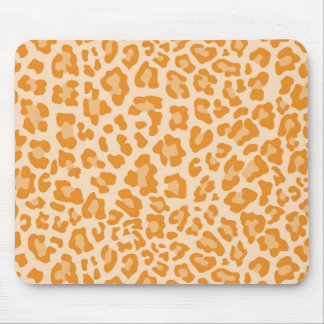 Rainbow Leopard Print Collection - Orange Mouse Mat