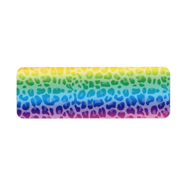 Rainbow leopard print pattern (Front)