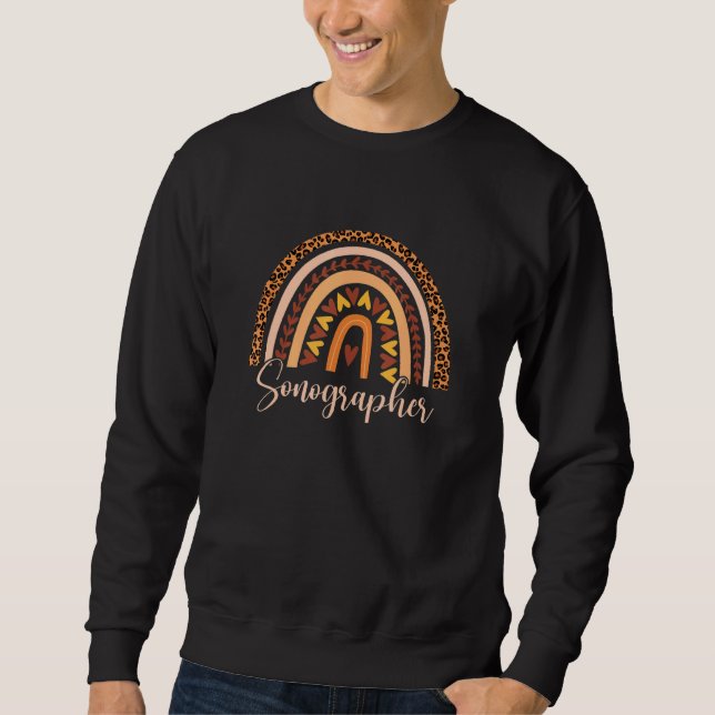 Rainbow Leopard sonographer Sweatshirt (Front)
