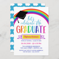 Rainbow Let's Celebrate the Graduate
