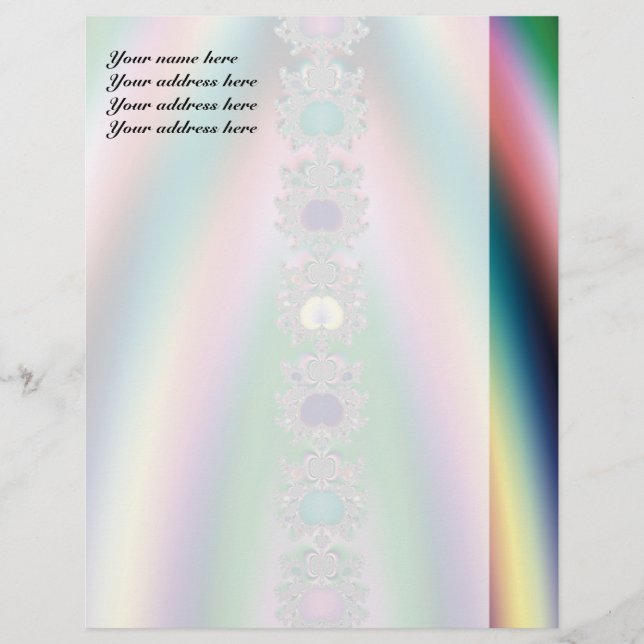 Rainbow Letterhead Design (Front)