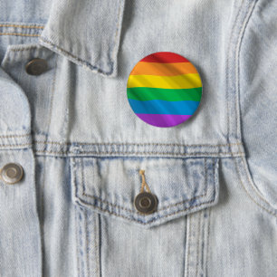 Rainbow LGBT flag 6 Cm Round Badge