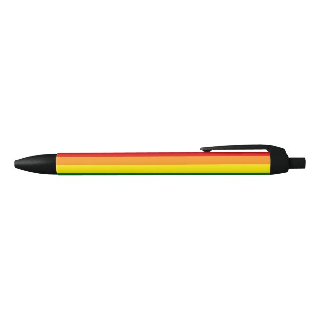 Rainbow (LGBT) Flag Black Ink Pen (Top)
