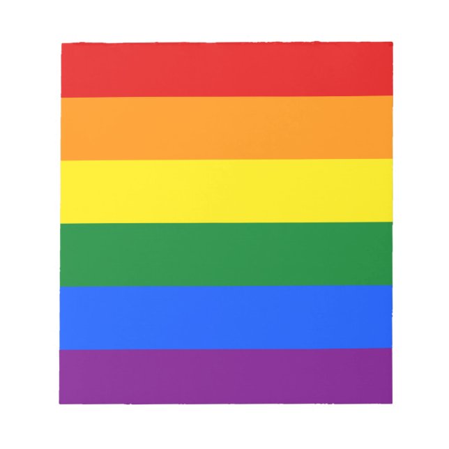 Rainbow (LGBT) Flag Notepad (Front)