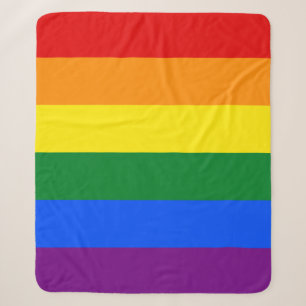 Rainbow (LGBT) Flag Sherpa Blanket
