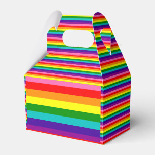 Rainbow LGBT gay flag Favor Box