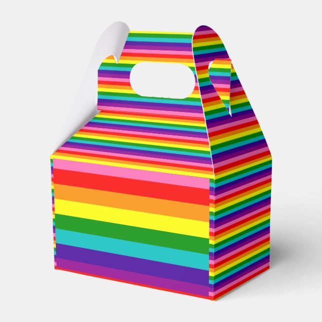 Rainbow LGBT gay flag Favor Box (Front Side)