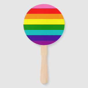 Rainbow LGBT gay flag Set of Fans