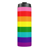 Rainbow LGBT gay flag Thermal Tumbler