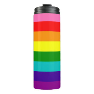 Rainbow LGBT gay flag Thermal Tumbler