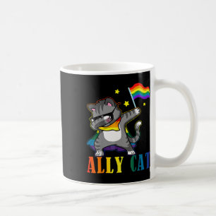 Rainbow Lgbt Lesbian Pride Funny Cat Dabbing Coffee Mug