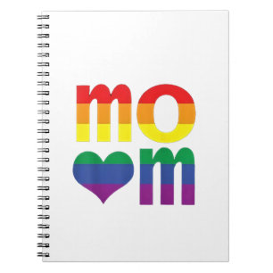 Rainbow LGBT Pride Month Mother's Day LGBT Notebook