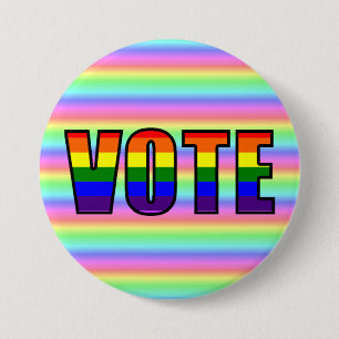 Rainbow LGBT Vote Button