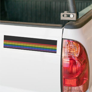 Rainbow LGBTQ Flag Bumper Sticker