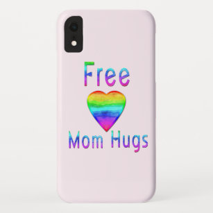 Rainbow LGBTQ Free Mum Hugs Case-Mate iPhone Case
