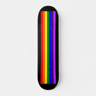 Rainbow LGBTQ+ Skateboard deck (black)