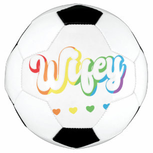 Rainbow LGBTQIA Lesbian Gay Support Football