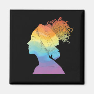 Rainbow Life, Woman, Freedom Magnet