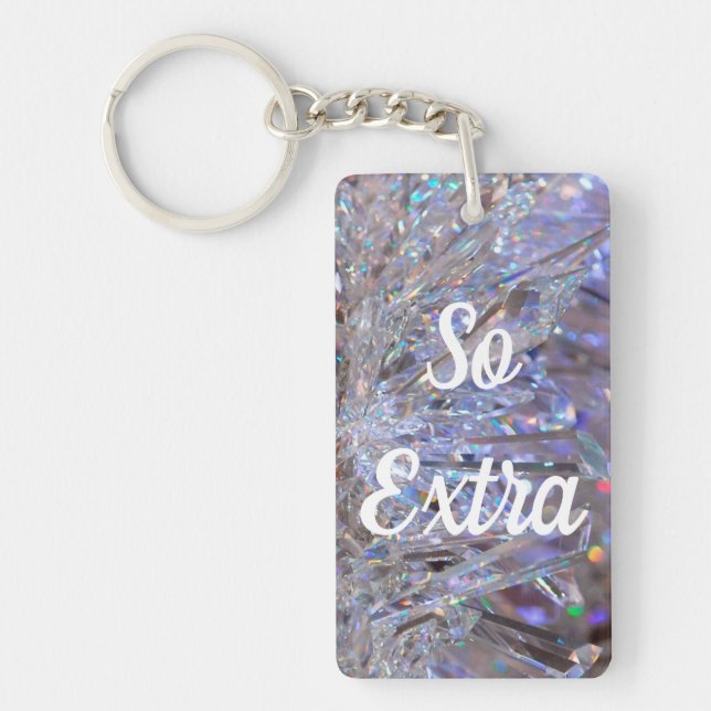 Rainbow Light Crystal Photography SO EXTRA Key Ring (Front)